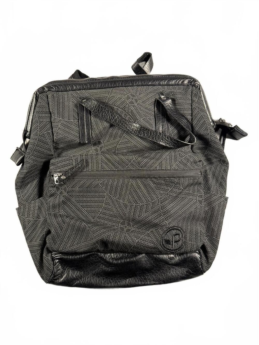 Pistil Black Gray Convertible Backpack Tote Bag Hood River Oregon Laptop Travel